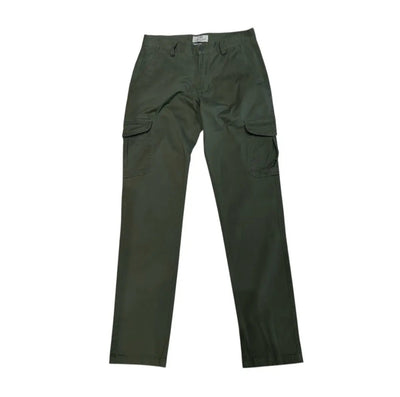 Pantalones cargo verdes de algodón orgánico