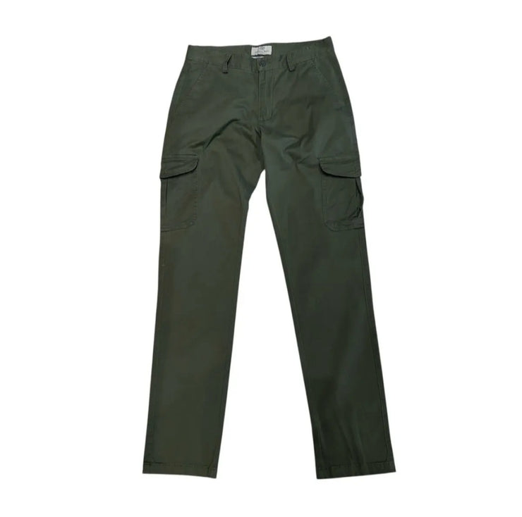 Pantalones cargo verdes de algodón orgánico
