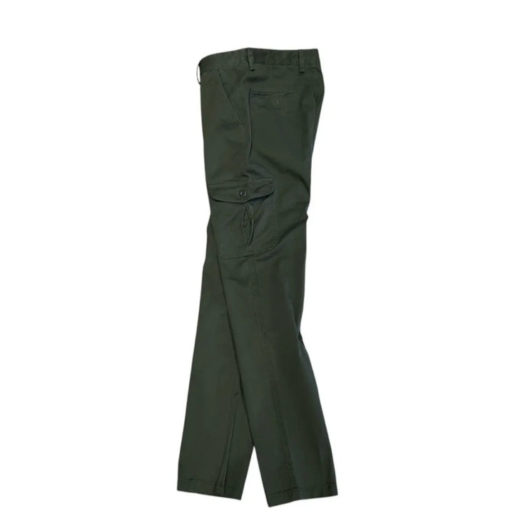 Pantalones cargo verdes de algodón orgánico