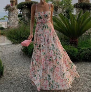 Vestido largo condesa tirantes Jane Bennet