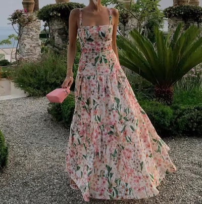 Vestido largo condesa tirantes Jane Bennet