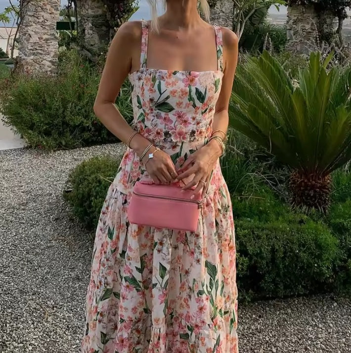 Vestido largo condesa tirantes Jane Bennet