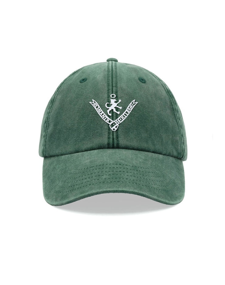 Gorra algodón lavado verde Byron Becquer